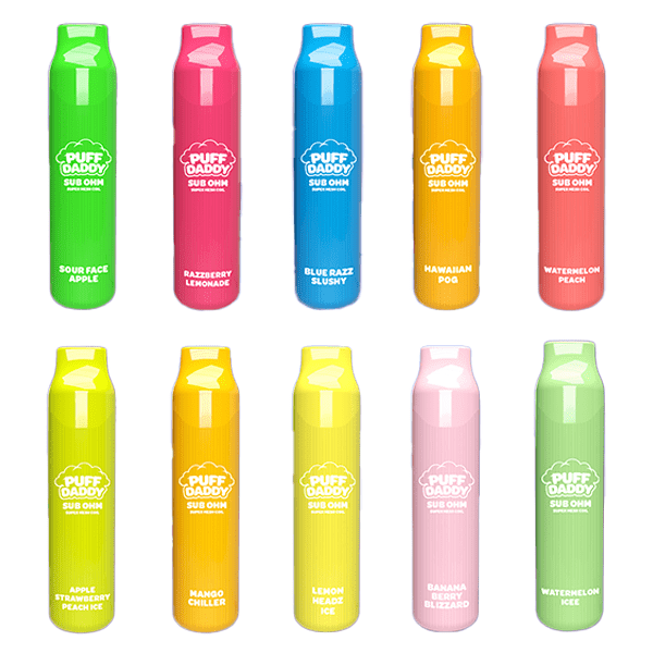 Puff Daddy Disposable 6000 Puffs 14mL 50mg | MOQ 10 | Group Photo