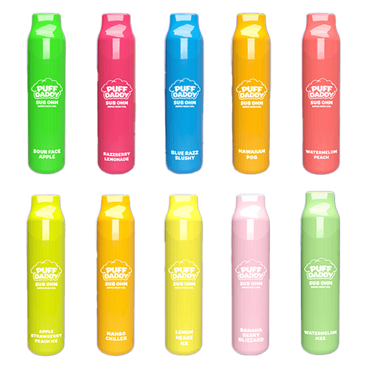 Puff Daddy Disposable 6000 Puffs 14mL 50mg | MOQ 10 | Group Photo