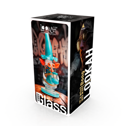 Lookah 9″ Mini Wizard Glass Dab Rig (WPC1204) - Wathet Blue packaging