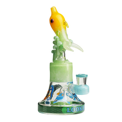 Lookah 9″ Cool Oceans World Artistic Dab Rig (WPC1206) - Green