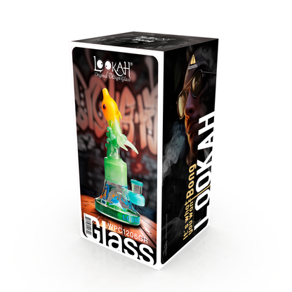 Lookah 9″ Cool Oceans World Artistic Dab Rig (WPC1206) - Green packaging