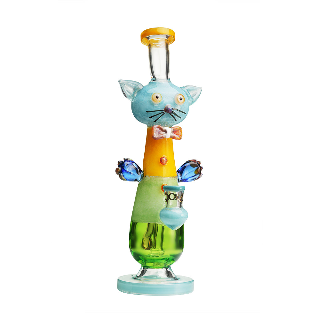 Lookah 12″ Cute Cat Gentleman Water Pipe (WPC1207) - Wathet Blue