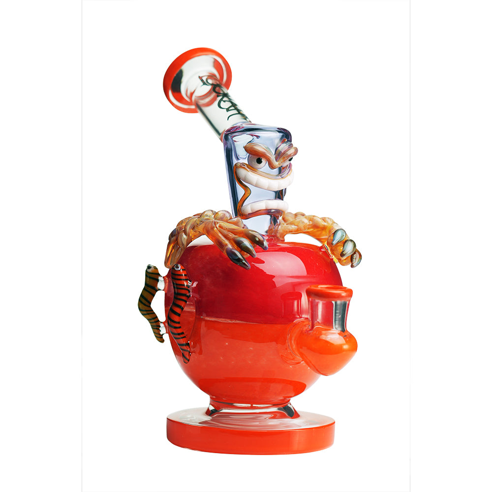 Lookah 9″ Mini Poison Apple Water Pipe (WPC1210) - Orange