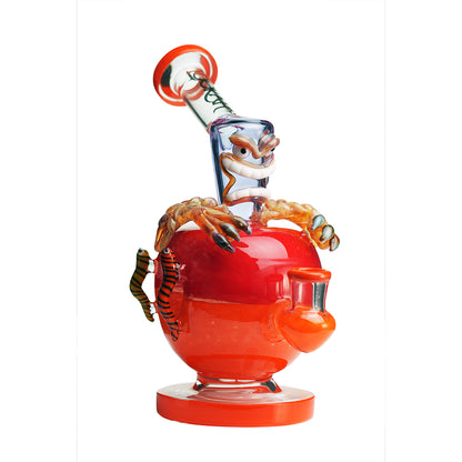 Lookah 9″ Mini Poison Apple Water Pipe (WPC1210) - Orange