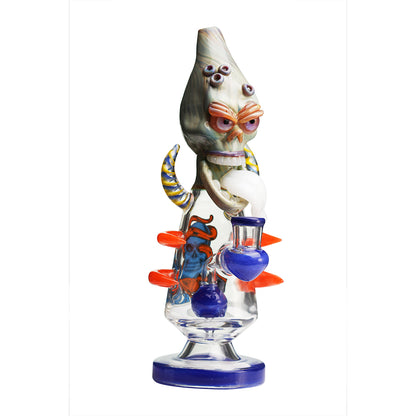 Lookah 11″ Cool Dry Bones Skull Water Pipe (WPC1212) - Dark Blue