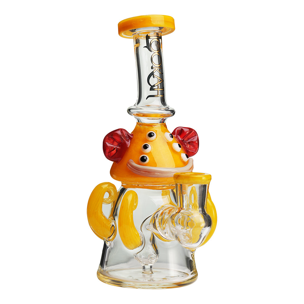 Lookah 10” Mini Cute Six Eyes Clown Octopus Dab Rig (WPC1213) - Yellow