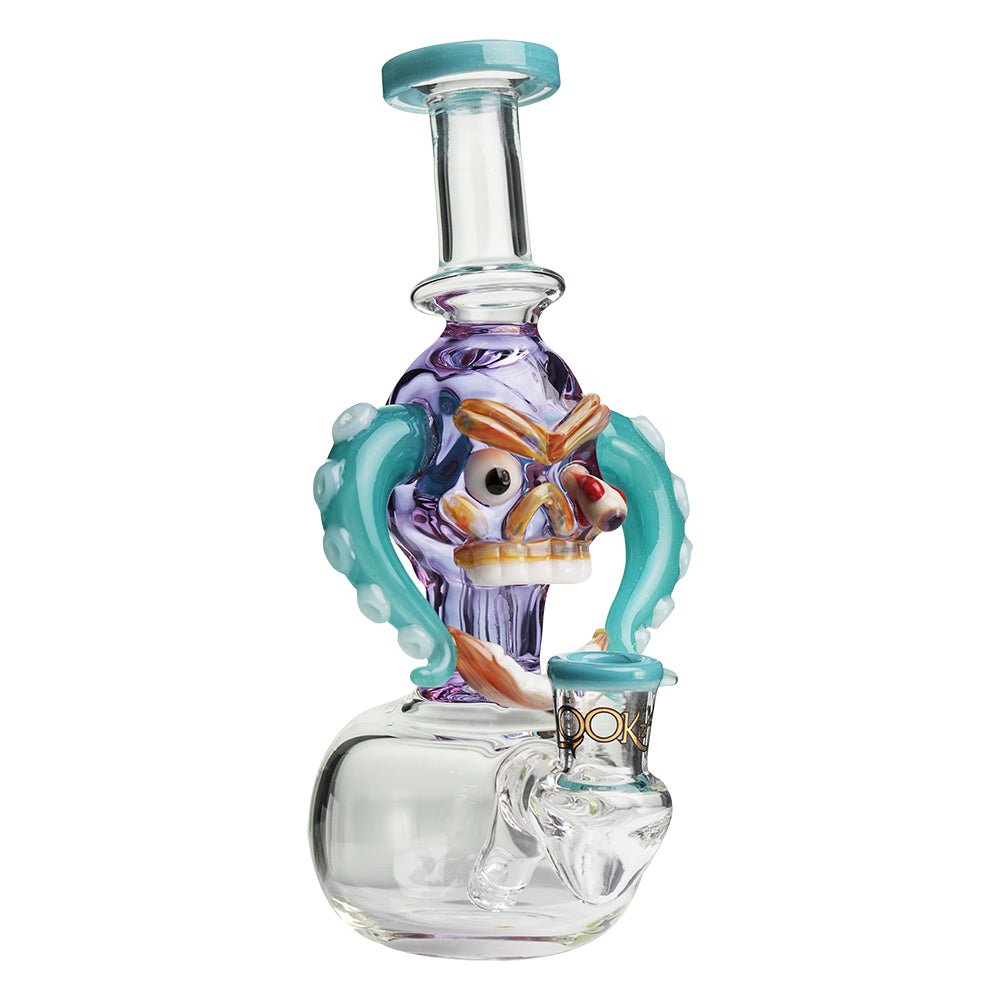 Lookah 10” Mini Cool Excitement Skull Dab Rig (WPC1214) - Wathet Blue