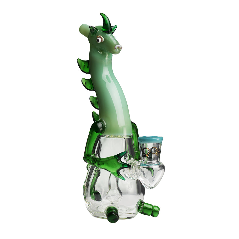 Lookah 10″ Mini Cute Dragon Water Pipe (WPC1215) - Green