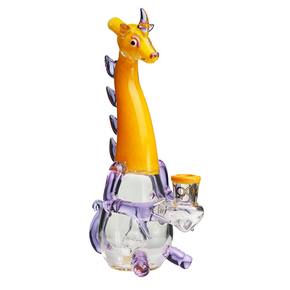 Lookah 10″ Mini Cute Dragon Water Pipe (WPC1215) - Yellow