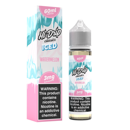 Hi-Drip Classics Series E-Liquid 60mL (Freebase) | Watermelon Iced with Packaging
