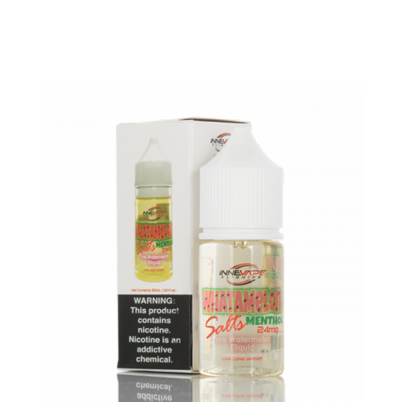 Innevape Salt Series E-Liquid | 30mL | 24mg | Salt Nic | Whatamelon Menthol