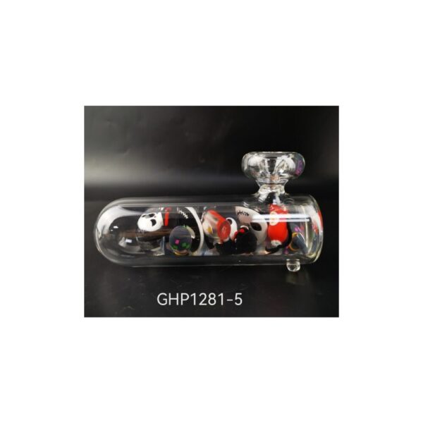 Focus (Hand Pipe) Ghost Design Glass 5.9"