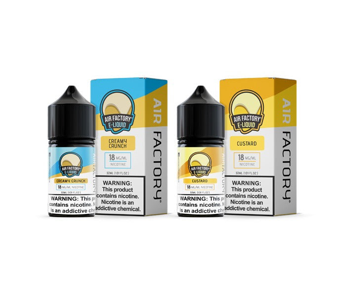 Air Factory Salt Series E-Liquid 30mL (Salt Nic) | Group Photo with packaging