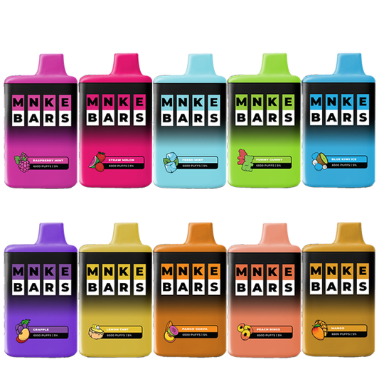 MNKE Bars Disposable | 6500 Puffs | 16mL | 50mg | MOQ 5 | Group Photo
