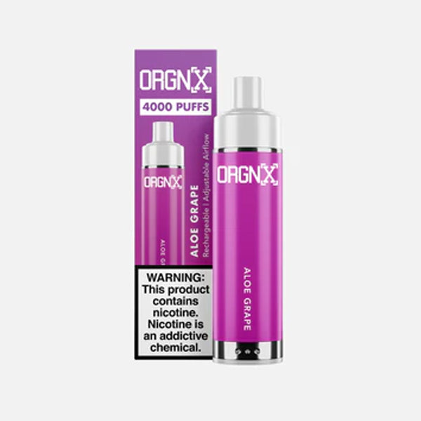 ORGNX Disposable 4000 puffs 9mL 50mg | MOQ 10 Aloe Grape