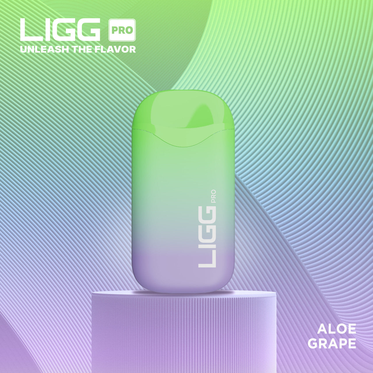 Ligg Pro Disposable 5500 Puffs 14mL 50mg | MOQ 10 Aloe Grape