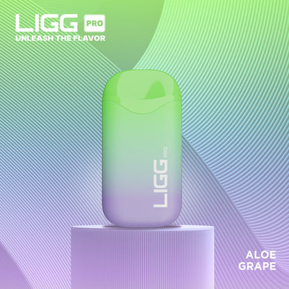 Ligg Pro Disposable | 5500 Puffs | 14mL  | 50mg | MOQ 10 | Aloe Grape