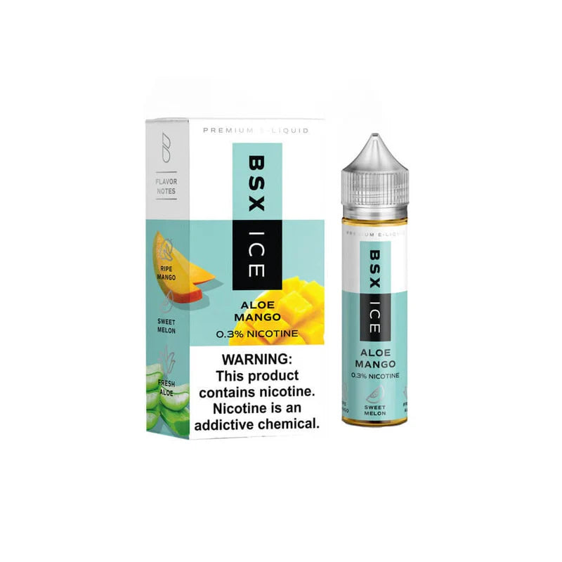 GLAS BSX TFN Series E-Liquid 60mL (Freebase) | Aloe Mango Ice with Packaging