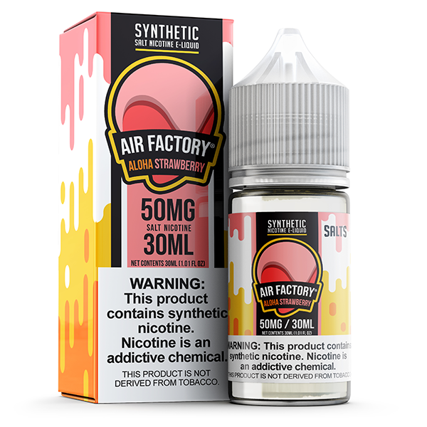 Air Factory TFN Salt Series E-Liquid 30mL (Salt Nic) | 50mg Aloha Strawberry with Packaging