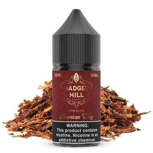 Badger Hill Reserve Salt Series E-Liquid 30mL | American Way Bottle