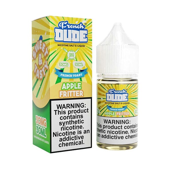 French Dude Salt Series E-Liquid 30mL (Salt Nic) - Apple Fritter with Packaging