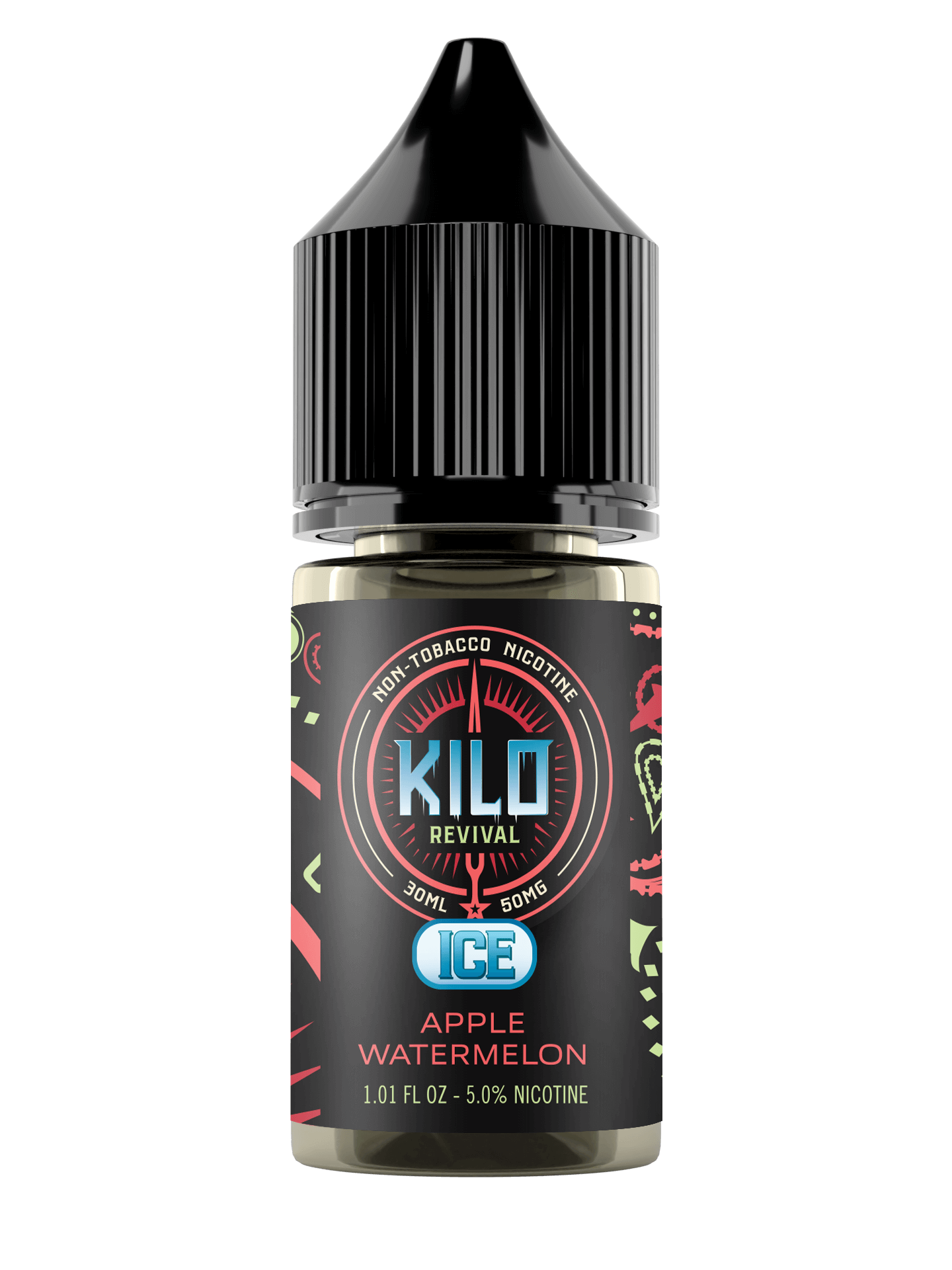 Kilo Revival TFN Salt Series E-Liquid 30mL Apple Watermelon Ice Bottle