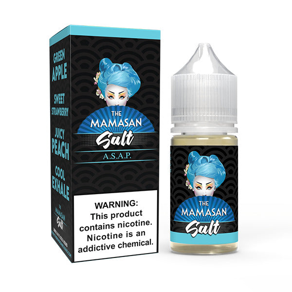 The Mamasan Salt Series E-Liquid 30mL ASAP with packaging