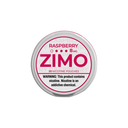 Zimo Nicotine Pouches (20ct Can)(5-Can Pack) Raspberry 8mg