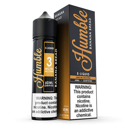 Humble Series E-Liquid | 3mg | 60mL | (Freebase) | Banana Bread with Packaging