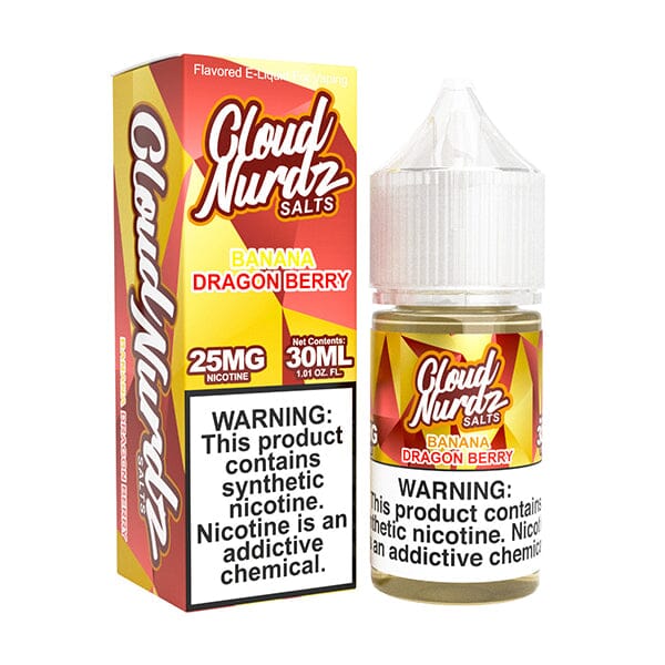 Cloud Nurdz Salt Series E-Liquid 30mL | Banana Dragon Berry with packaging