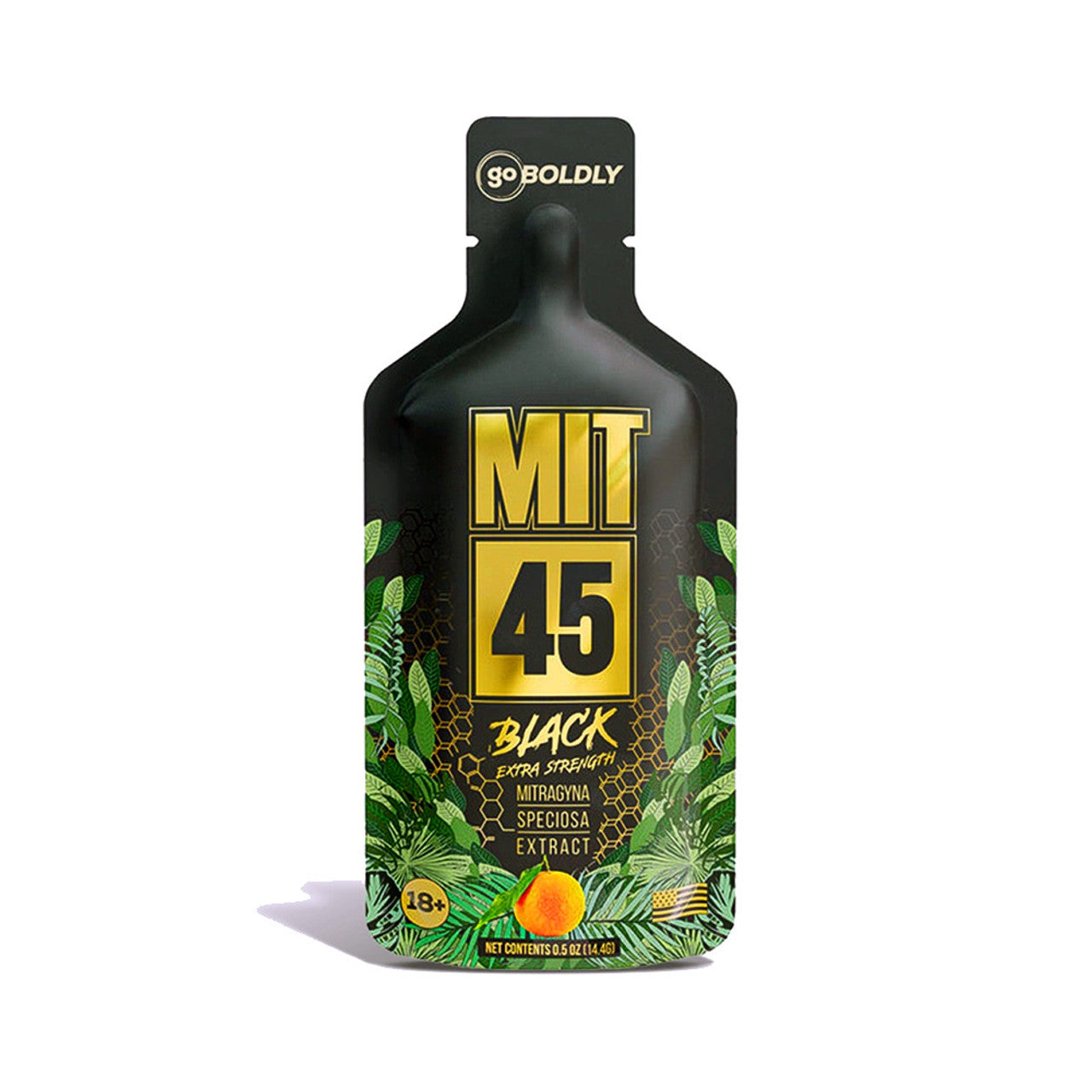 MIT45 Kratom GO Gel 0.5oz Pouch | 12pc Display Box | Black