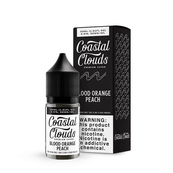 Coastal Clouds Salt Series E-Liquid 30mL (Salt Nic) | Blood Orange peach with Packaging
