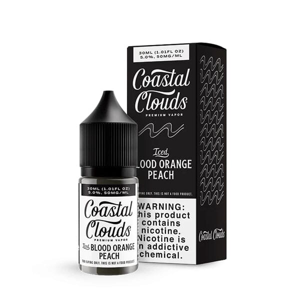 Coastal Clouds Salt Series E-Liquid 30mL (Salt Nic) | Blood Orange peach Iced with Packaging
