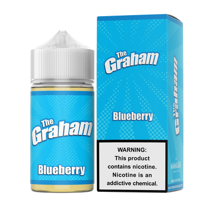 The Graham Series E-Liquid 60mL Blueberry with packaging