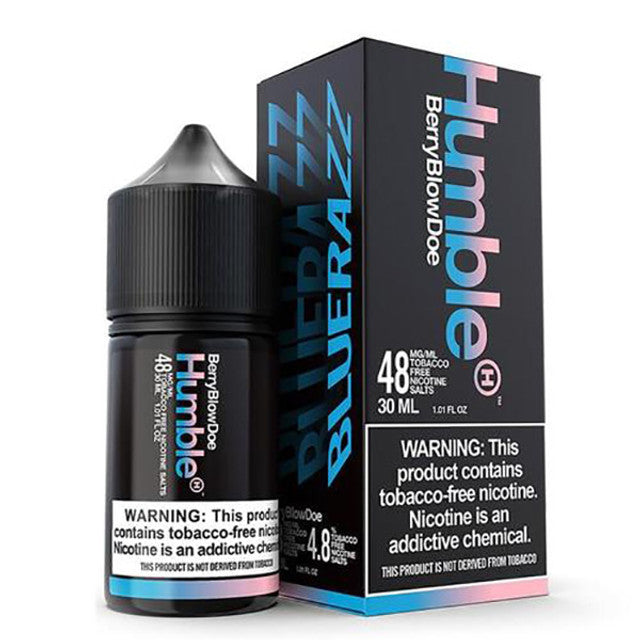 Humble Salt Series E-Liquid | 48mg | 30mL | Salt Nic | Berry Blow Doe with packaging