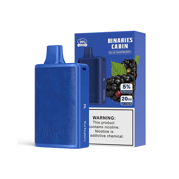 HorizonTech Binaries Cabin Disposable 10,000 puffs 20mL 50mg | MOQ 10 | Blue Raspberry with Packaging