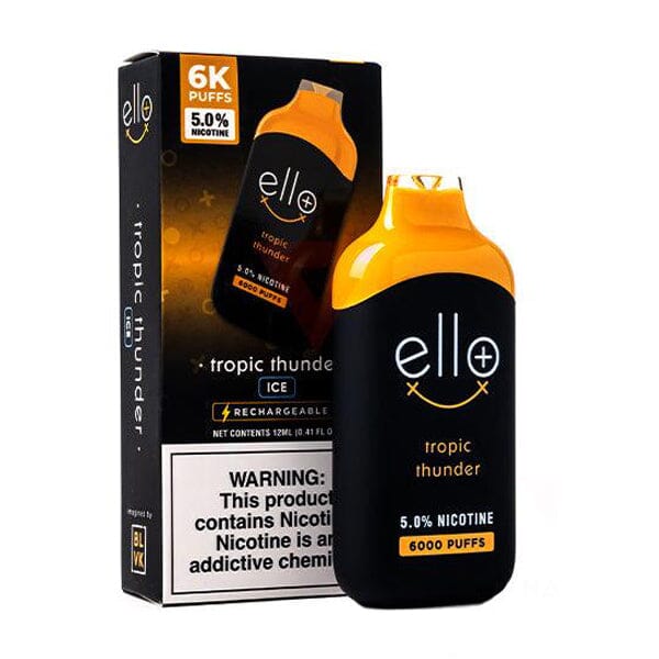 BLVK Ello Plus Disposable 6000 Puffs 12mL 50mg | MOQ 10 Tropic Thunder with Packaging