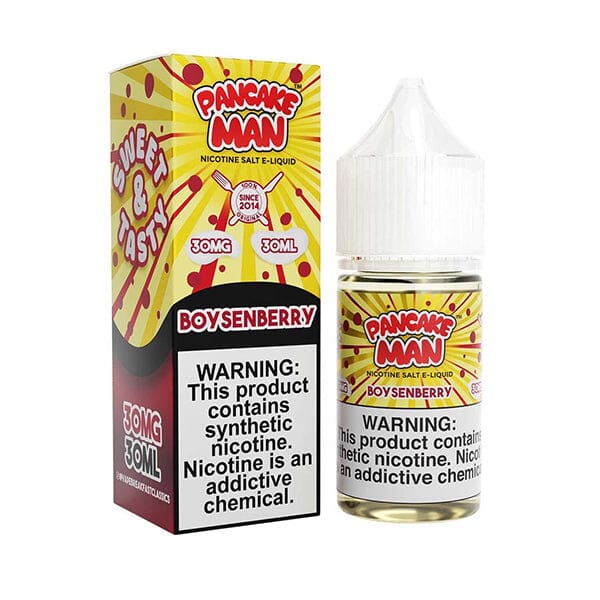 Pancake Man Salt Series E-Liquid 30mL (Salt Nic) - Boysen Berry with Packaging