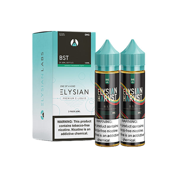 Elysian Series E-Liquid | 120mL | (Freebase) | 0mg | BST with packaging