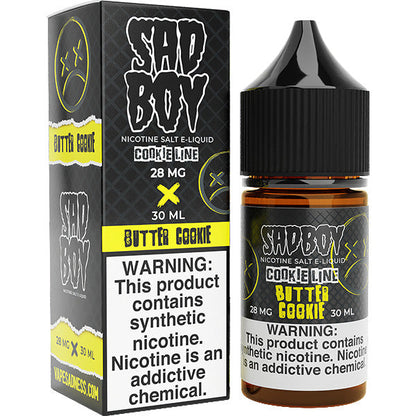 Sadboy Salt Series E-Liquid | 30mL (Salt Nic) | 28mg | Butter Cookie with packaging