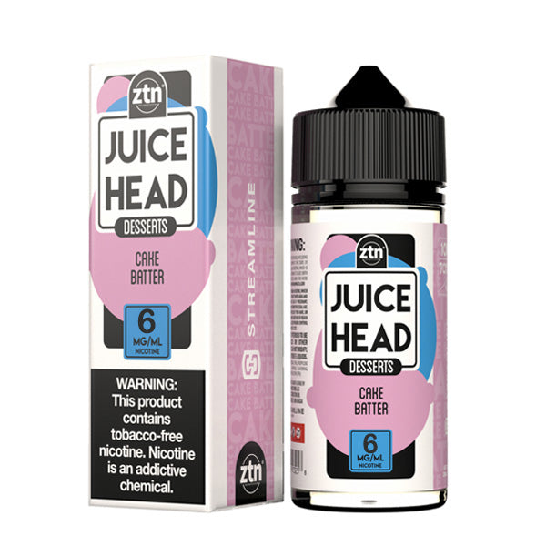 Juice Head Series E-Liquid | 100mL (Freebase) Cake Batter with Packaging