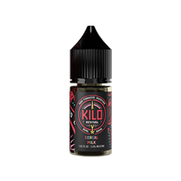 Kilo Revival TFN Salt Series E-Liquid 30mL Cereal Milk Bottle