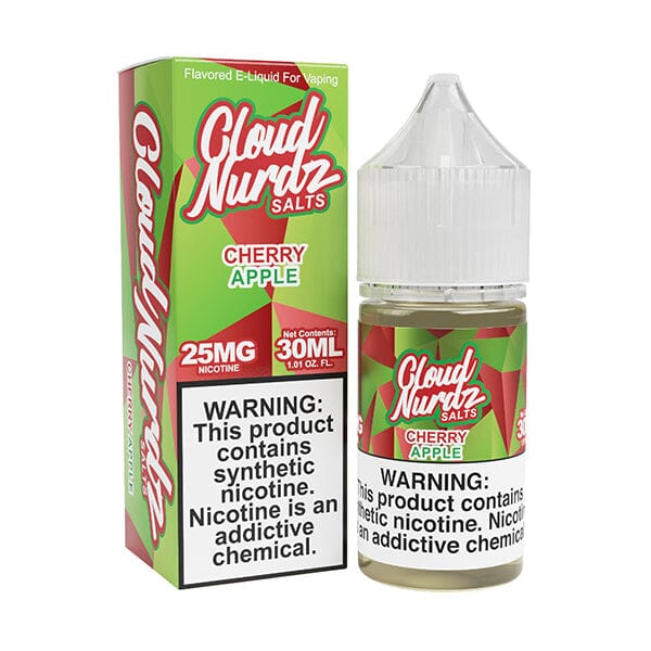 Cloud Nurdz Salt Series E-Liquid 30mL Cherry Apple with packaging