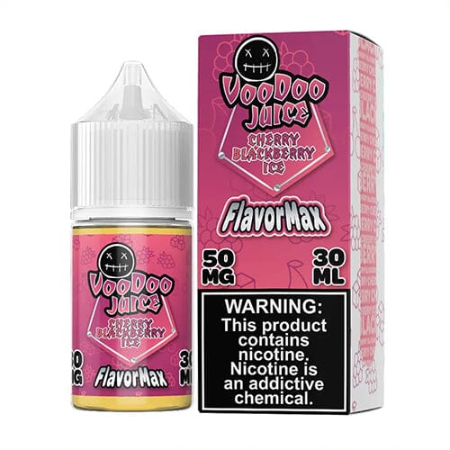 Voodoo Juice FlavorMax Salt Series E-Liquid 30mL - Cherry Blackberry Ice with packaging