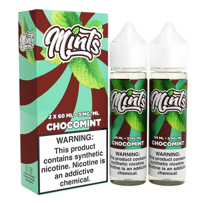 Mints Series E-Liquid x2-60mL | Chocomint with packaging