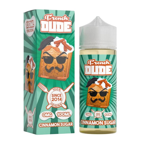 French Dude Series E-Liquid 100mL (Freebase) - Cinnamon Sugar with Packaging