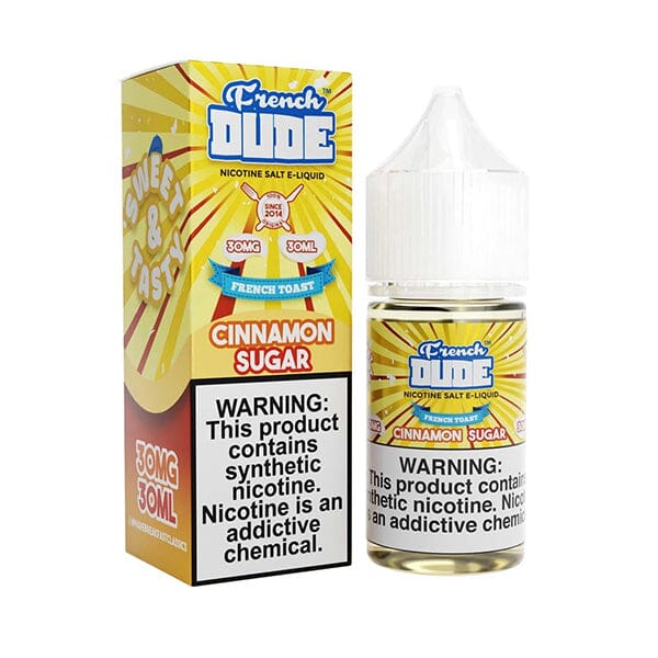 French Dude Salt Series E-Liquid 30mL (Salt Nic) - Cinnamon Sugar
 with Packaging