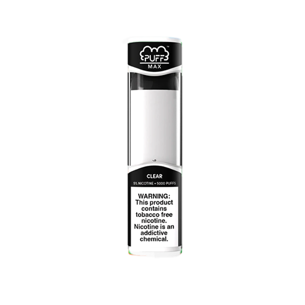Puff Max Disposable 5000 Puffs 11mL 50mg | MOQ 10 | Clear with Packaging