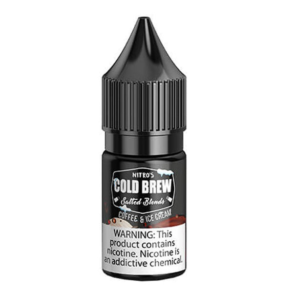 Nitro’s Cold Brew Salt Series E-Liquid 30mL (Salt Nic) | Coffee and Ice Cream