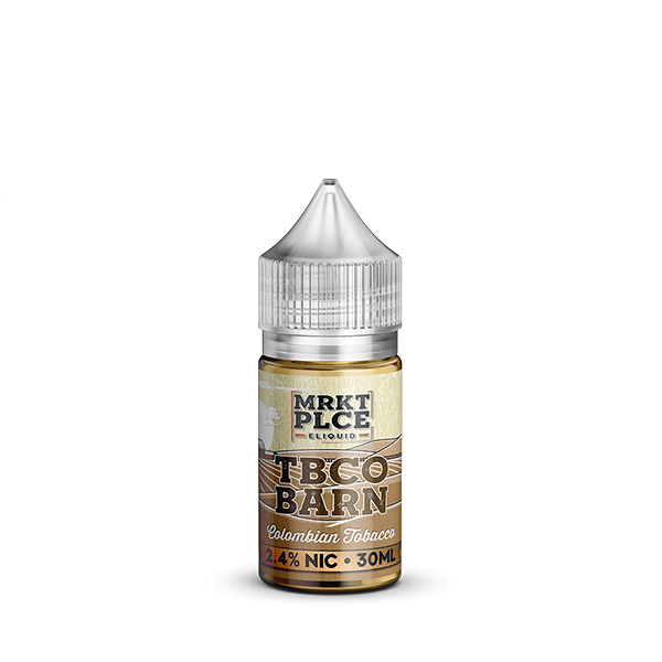 TBCO Barn by MRKT PLCE Salt Series E-Liquid | 30mL (Salt Nic) Colombian Tobacco